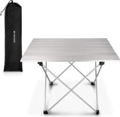 Navaris Campingtafel - Inklapbaar Campingtafeltje Van Aluminium - Opvouwbare Tafel Inclusief Draagtas - Picknicktafel - Zilver 13 Navaris Campingtafel - Inklapbaar Campingtafeltje Van Aluminium - Opvouwbare Tafel Inclusief Draagtas - Picknicktafel - Zilver -Buiten Kamperen 1200x1164