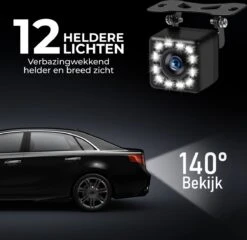 XEOD Achteruitrijcamera - 12 LED Nachtzicht - IP68 Waterdicht - Achteruitrij Camera Auto -Buiten Kamperen 1200x1165 6