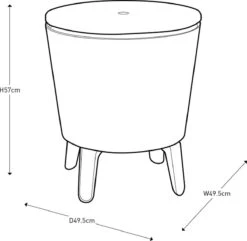 Keter Cool Bar - 3-in-1 - 49.5x49.5x84.5 Cm - Blauw -Buiten Kamperen 1200x1169 2