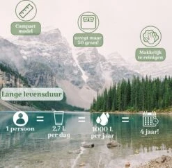 Waterfilter Survival Steddy Pro - Zuiver Gratis Drinkwater - Waterfles Waterzuivering - Waterfilter Kraan - Outdoor - FILTER 4000 LITER! -Buiten Kamperen 1200x1175 6