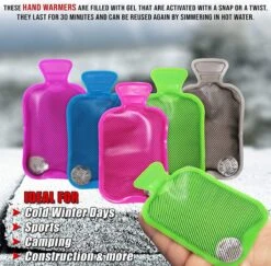 BRAMBLE 5 Mini Handwarmer Kruiken - Herbruikbare Warmwaterkruiken - Knijp Of Draai Voor Directe Warmte - Perfecte Maat Voor Handschoenen En Zakken - Reizen, Sport, Camping, Wandelen -Buiten Kamperen 1200x1179 4