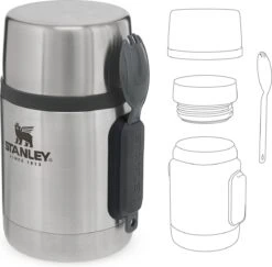 Stanley The Stainless Steel All-in-One Food Jar 0,53L - Thermosfles - Stainless Steel 17 Stanley The Stainless Steel All-in-One Food Jar 0,53L - Thermosfles - Stainless Steel -Buiten Kamperen 1200x1180 4
