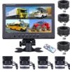 Strex Achteruitrijcamera Set Bedraad Met 4 Camera's (tegelijk Bekijken) - 9" Scherm - 18LED Nachtzicht 15m - IP67 Waterdicht - Achteruitrij Camera -Buiten Kamperen 1200x1182 4