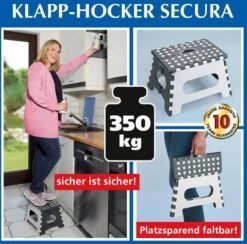 WENKO Secura Opklapbaar Krukje, Belastbaar Tot 350 Kg -Buiten Kamperen 1200x1184 6