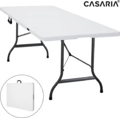 Casaria Tuintafel Opvouwbaar – Met Draaggreep 220x70 Cm – Wit 19 Casaria Tuintafel Opvouwbaar – Met Draaggreep 220x70 Cm – Wit -Buiten Kamperen 1200x1187 1