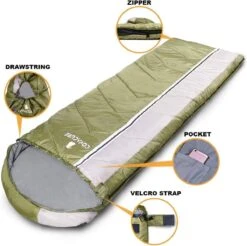 COVACURE 1.5/0.8kg Slaapzak, 3 Seizoenen Ultra Warm & Lichtgewicht Slaapzak Voor Volwassenen, Envelop Compacte Outdoor Slaapzakken Met Draagbare Compressie Tas Voor Camping, Rugzakken, Wandelen... -Buiten Kamperen 1200x1193 1