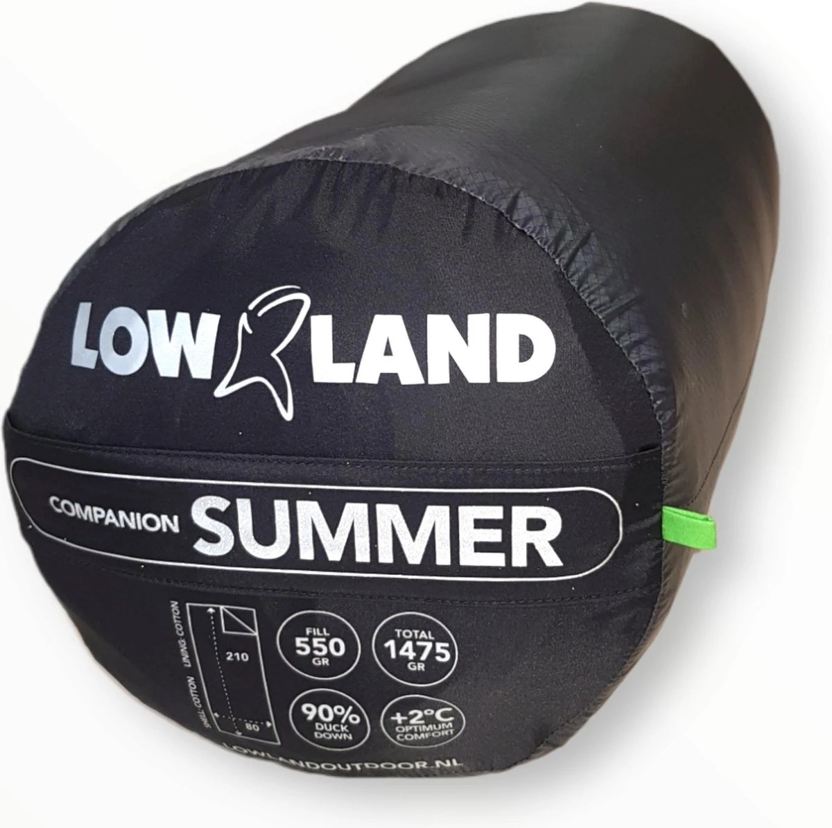 Lowland Outdoor Companion Summer Slaapzak - Dekenmodel Slaapzak - 210 X 80 Cm - Groen 9 Lowland Outdoor Companion Summer Slaapzak - Dekenmodel Slaapzak - 210 X 80 Cm - Groen - Afbeelding 7