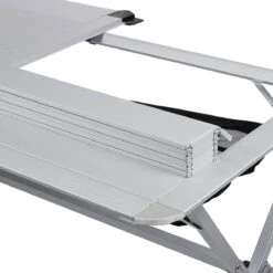 Campart Campingtafel XL TA-0806 - Opvouwbaar, Lichtgewicht En Met Verstelbare Poten - Kampeertafel Inklapbaar Inclusief Opbergtas - 140 X 80 X 70 Cm - Wit -Buiten Kamperen 1200x1199 1