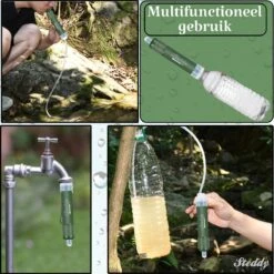Waterfilter Survival Steddy Pro - Zuiver Gratis Drinkwater - Waterfles Waterzuivering - Waterfilter Kraan - Outdoor - FILTER 4000 LITER! -Buiten Kamperen 1200x1200 1020