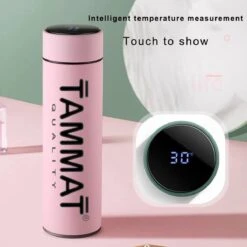 Slimme Thermosfles Met LCD Temperatuur Display - Curver Isolatiefles 0,5 Liter - Dubbelwandige Thermosfles - Thermosbeker - Isoleerfles - Thermoskan - Travel Mug - Bidon Drinkfles - Koffiebeker - Drinkflessen - RVS - Smart Thermos - Metaal -Buiten Kamperen 1200x1200 1029