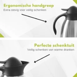 Hendi Thermoskan 1,5 Liter - Isoleerkan Met Drukknop - Zwart - Ø14,5x(H)23cm 14 Hendi Thermoskan 1,5 Liter - Isoleerkan Met Drukknop - Zwart - Ø14,5x(H)23cm -Buiten Kamperen 1200x1200 1040