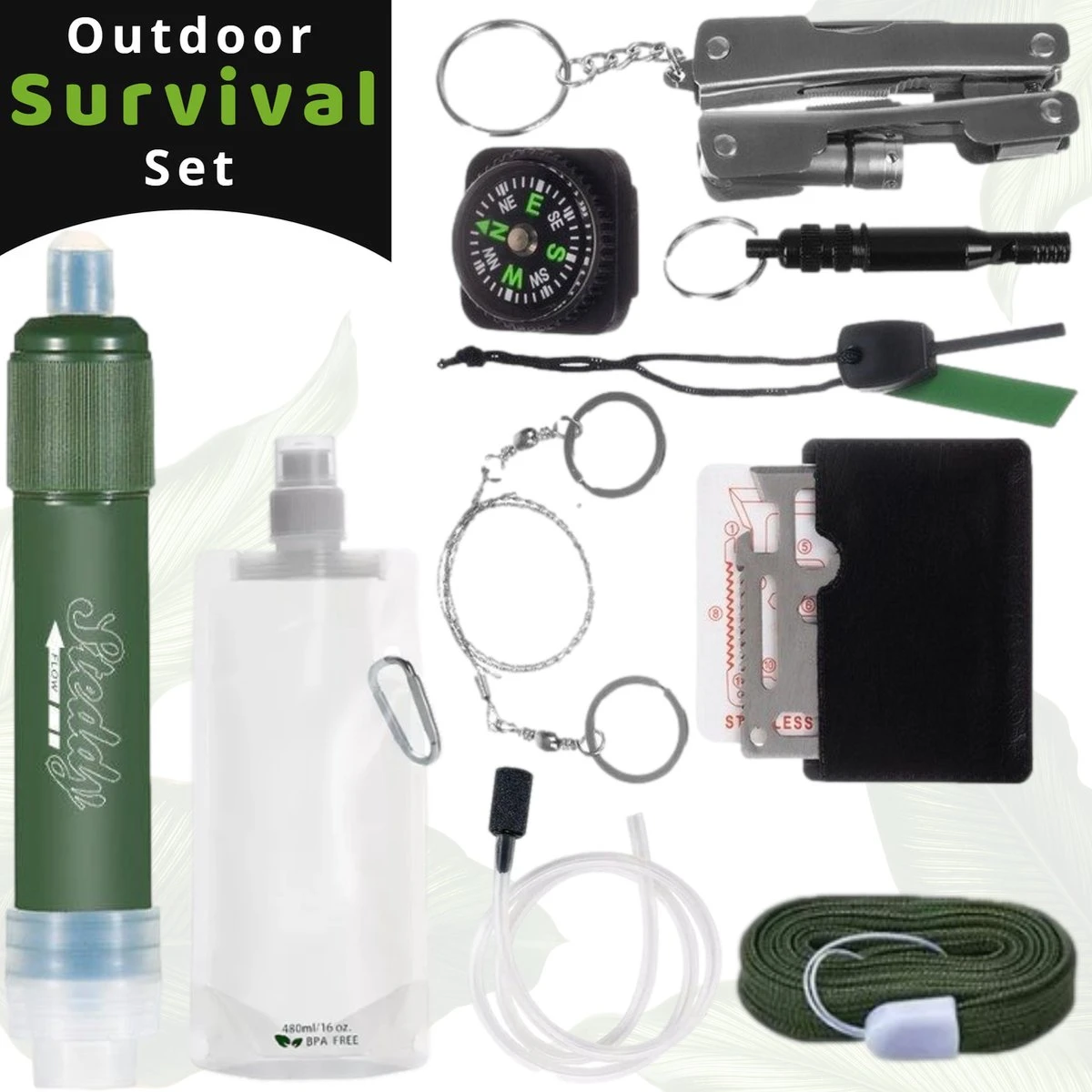 Waterfilter Steddy Pro - Survival Bushcraft Kit - Noodpakket - Waterzuivering - Water Filter Kraan - Outdoor 3 Waterfilter Steddy Pro - Survival Bushcraft Kit - Noodpakket - Waterzuivering - Water Filter Kraan - Outdoor