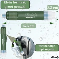 Waterfilter Steddy Pro - Survival Bushcraft Kit - Noodpakket - Waterzuivering - Water Filter Kraan - Outdoor 17 Waterfilter Steddy Pro - Survival Bushcraft Kit - Noodpakket - Waterzuivering - Water Filter Kraan - Outdoor -Buiten Kamperen 1200x1200 1201