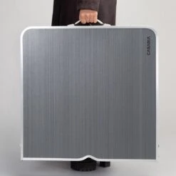 Casaria Campingtafel – Inklapbaar Verstelbaar - 120x60x70 Cm Grijs -Buiten Kamperen 1200x1200 174