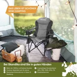 Skandika Relax Comfort Campingstoel - Campingstoel Opvouwbaar - Comfortabele Klapstoel Met Drinkhouder En Koelvak, Tot Max. 160 Kg, Opvouwbaar, Lichtgewicht | Vouwstoel Voor Kamperen, Camping, Festival, Vissen – Grijs 14 Skandika Relax Comfort Campingstoel - Campingstoel Opvouwbaar - Comfortabele Klapstoel Met Drinkhouder En Koelvak, Tot Max. 160 Kg, Opvouwbaar, Lichtgewicht | Vouwstoel Voor Kamperen, Camping, Festival, Vissen – Grijs -Buiten Kamperen 1200x1200 190
