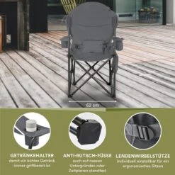 Skandika Relax Comfort Campingstoel - Campingstoel Opvouwbaar - Comfortabele Klapstoel Met Drinkhouder En Koelvak, Tot Max. 160 Kg, Opvouwbaar, Lichtgewicht | Vouwstoel Voor Kamperen, Camping, Festival, Vissen – Grijs 17 Skandika Relax Comfort Campingstoel - Campingstoel Opvouwbaar - Comfortabele Klapstoel Met Drinkhouder En Koelvak, Tot Max. 160 Kg, Opvouwbaar, Lichtgewicht | Vouwstoel Voor Kamperen, Camping, Festival, Vissen – Grijs -Buiten Kamperen 1200x1200 193