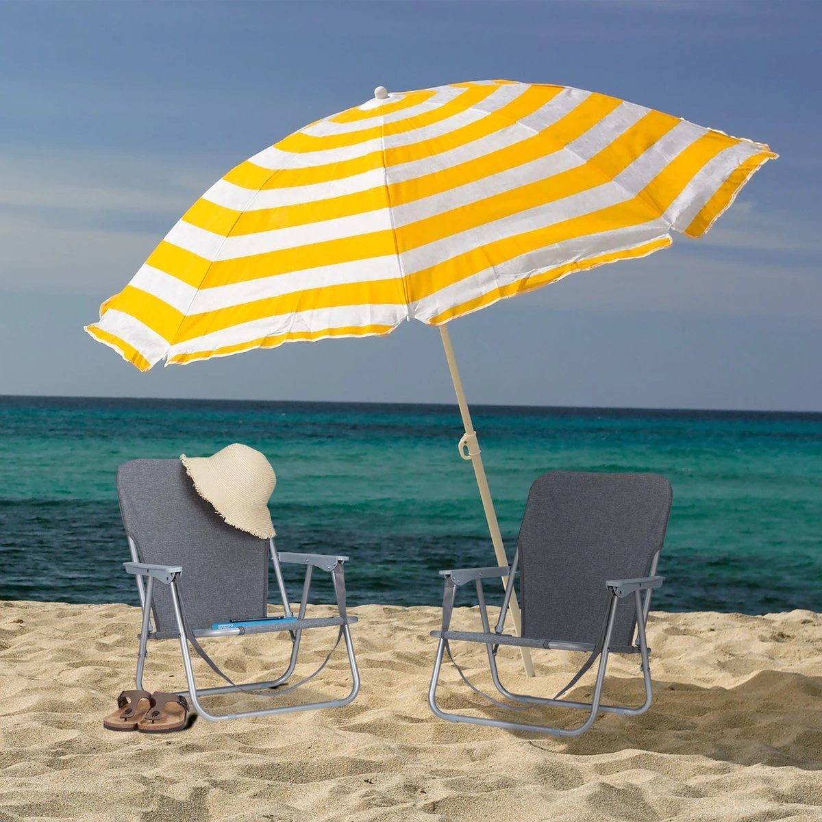 Relaxdays Strandstoel Opvouwbaar - Set Van 2 - Lage Campingstoel - Kampeerstoel Leuning - Grijs 5 Relaxdays Strandstoel Opvouwbaar - Set Van 2 - Lage Campingstoel - Kampeerstoel Leuning - Grijs - Afbeelding 3