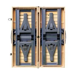 Merkloos Deuba Picknicktafel Campingtafel - Opvouwbaar Voor 4 Personen - Hout En Aluminium -Buiten Kamperen 1200x1200 284