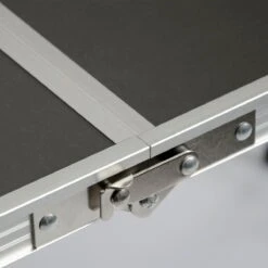 Aluminium Kampeertafel 120x60cm - Campingtafel Inklapbaar - 3-voudig Verstelbare Vouwtafel Antraciet -Buiten Kamperen 1200x1200 332