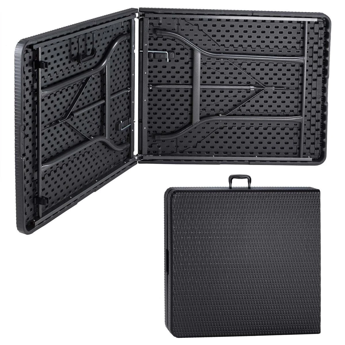 Casaria Tuintafel Opvouwbaar – Met Draaggreep 180x75 Cm – Zwart 8 Casaria Tuintafel Opvouwbaar – Met Draaggreep 180x75 Cm – Zwart - Afbeelding 6