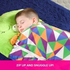 Draak Slaapzak -160 Cms | Kinderslaapzak | Slaapzak Junior | Nappers | Children Sleeping Bag | Kinderen Slaapzak | Super Soft 2 In 1 Fun Pillow &Sleepy For Boys | Draak Slaapzak | Zachte Slaapzak | Knuffel Slaapzak | 2 In 1 Slaapzak | Kinderen -Buiten Kamperen 1200x1200 405