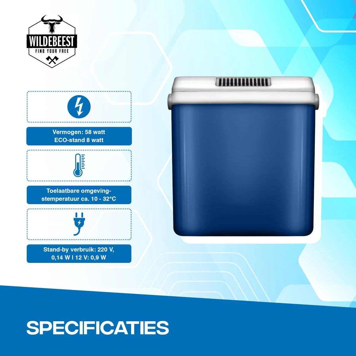 Koelbox Met ECO Modus Voor Auto & Camping Warm En Koud 32L - Frigobox Elektrisch 32 Liter Met 12v 230 Volt - Verkoelt En Verwamt - MiniBar - Mini Koelkast 4 Koelbox Met ECO Modus Voor Auto & Camping Warm En Koud 32L - Frigobox Elektrisch 32 Liter Met 12v 230 Volt - Verkoelt En Verwamt - MiniBar - Mini Koelkast - Afbeelding 3