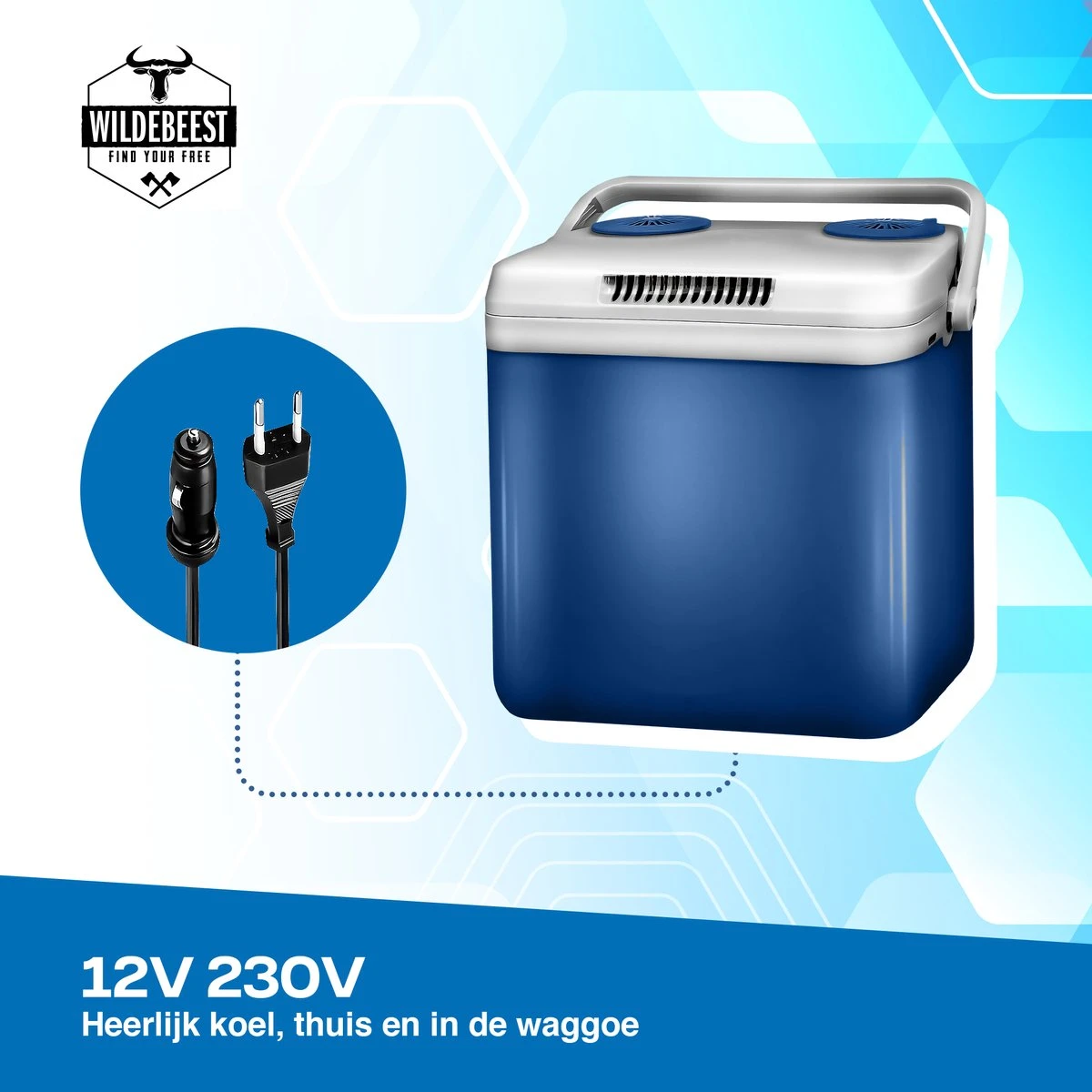 Koelbox Met ECO Modus Voor Auto & Camping Warm En Koud 32L - Frigobox Elektrisch 32 Liter Met 12v 230 Volt - Verkoelt En Verwamt - MiniBar - Mini Koelkast 8 Koelbox Met ECO Modus Voor Auto & Camping Warm En Koud 32L - Frigobox Elektrisch 32 Liter Met 12v 230 Volt - Verkoelt En Verwamt - MiniBar - Mini Koelkast - Afbeelding 7