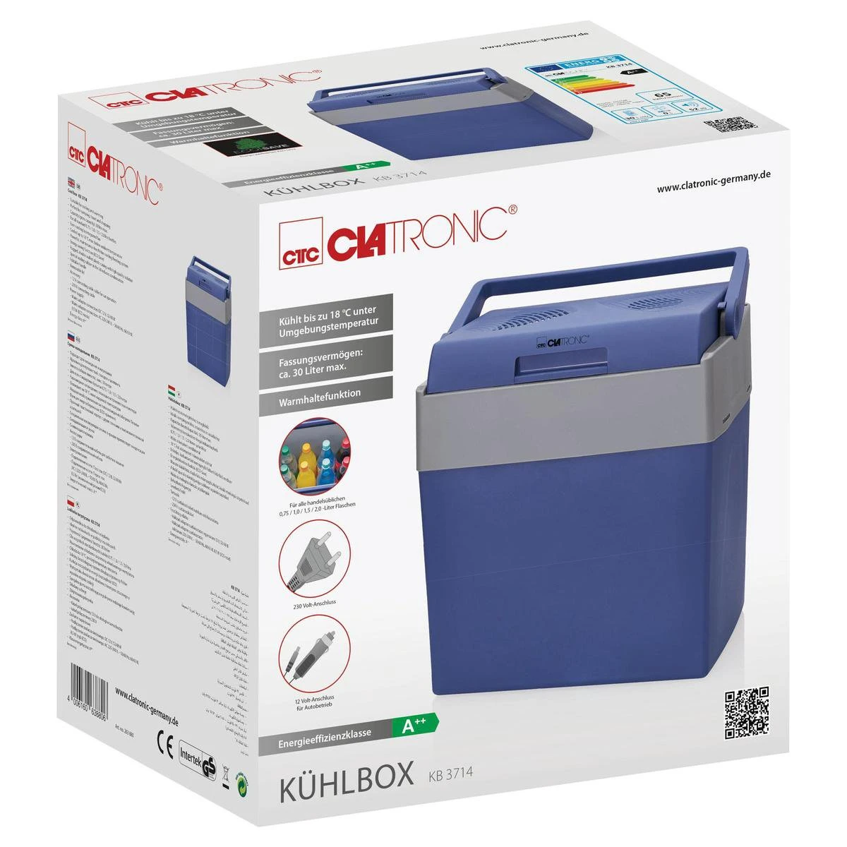 Clatronic KB 3714 - Elektrische Koelbox - 12/220V - 30 Liter 7 Clatronic KB 3714 - Elektrische Koelbox - 12/220V - 30 Liter - Afbeelding 5