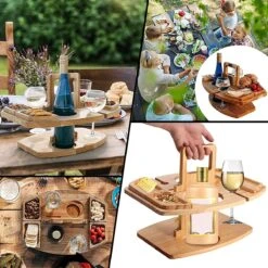 Merkloos Houten Outdoor Wijntafel Draagbare Houten Picknicktafel Mini Campingtafels Met Wijnglas Houder Voor Tuin Outdoor Camping Picknick Strand - Plataan Hout - Wijn 11 Merkloos Houten Outdoor Wijntafel Draagbare Houten Picknicktafel Mini Campingtafels Met Wijnglas Houder Voor Tuin Outdoor Camping Picknick Strand - Plataan Hout - Wijn -Buiten Kamperen 1200x1200 61
