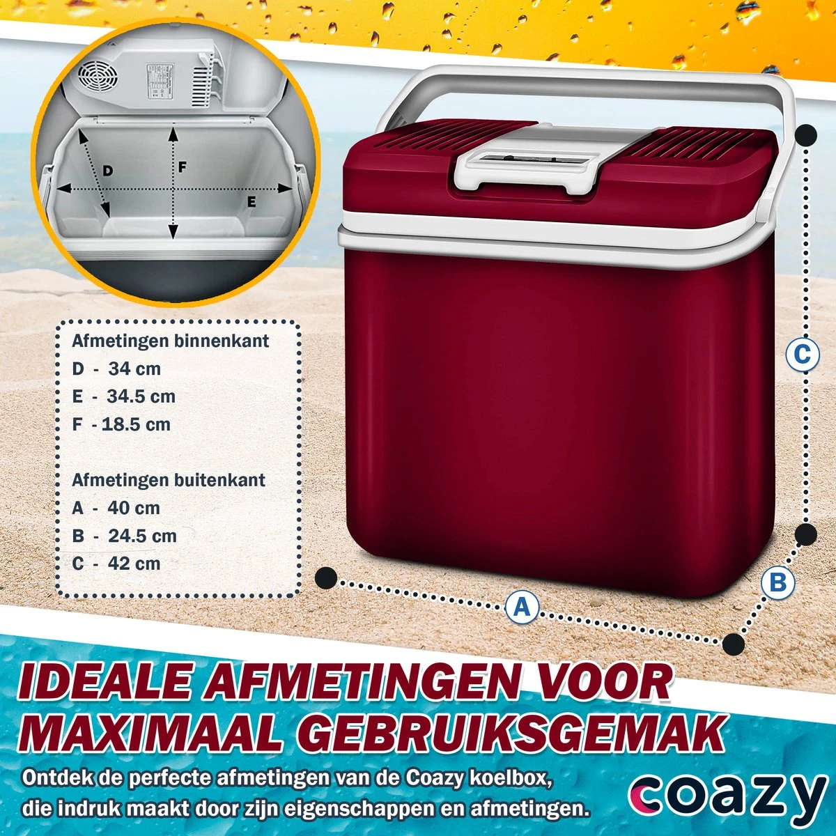 Koelbox 24L Met ECO Modus Voor Auto & Camping - Frigobox Elektrisch 24 Liter Met 12v 230 Volt - Verkoelt En Verwamt - MiniBar - Mini Koelkast 6 Koelbox 24L Met ECO Modus Voor Auto & Camping - Frigobox Elektrisch 24 Liter Met 12v 230 Volt - Verkoelt En Verwamt - MiniBar - Mini Koelkast - Afbeelding 4