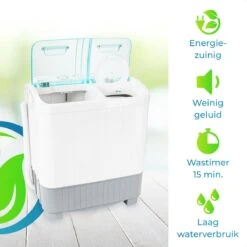 XatiX - Mini Wasmachine Met Dubbele Trommel 5,6 Kg - Toerental 1400 13 XatiX - Mini Wasmachine Met Dubbele Trommel 5,6 Kg - Toerental 1400 -Buiten Kamperen 1200x1200 729