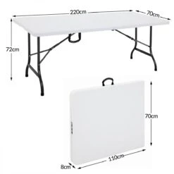 Casaria Tuintafel Opvouwbaar – Met Draaggreep 220x70 Cm – Wit 24 Casaria Tuintafel Opvouwbaar – Met Draaggreep 220x70 Cm – Wit -Buiten Kamperen 1200x1200 74