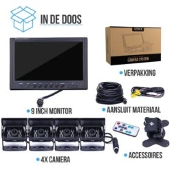Strex Achteruitrijcamera Set Bedraad Met 4 Camera's (tegelijk Bekijken) - 9" Scherm - 18LED Nachtzicht 15m - IP67 Waterdicht - Achteruitrij Camera 19 Strex Achteruitrijcamera Set Bedraad Met 4 Camera's (tegelijk Bekijken) - 9" Scherm - 18LED Nachtzicht 15m - IP67 Waterdicht - Achteruitrij Camera -Buiten Kamperen 1200x1200 740