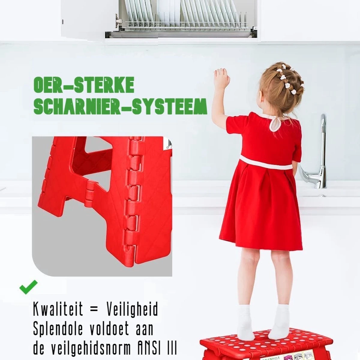 Splendole Opstapje Inklapbaar Caravanopstapje - Opvouwbaar - 100 Kg - Blauwe Krukje 6 Splendole Opstapje Inklapbaar Caravanopstapje - Opvouwbaar - 100 Kg - Blauwe Krukje - Afbeelding 4