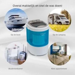 BluMill Mini Wasmachine - Met Centrifuge - Compact - Camping Wasmachine - Duurzame Keuze -Buiten Kamperen 1200x1200 788