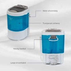 BluMill Mini Wasmachine - Met Centrifuge - Compact - Camping Wasmachine - Duurzame Keuze -Buiten Kamperen 1200x1200 791