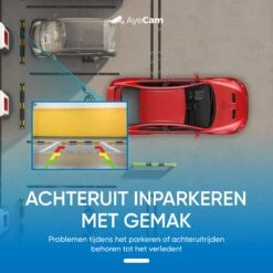 AyeCam Achteruitrijcamera - 4,3 Inch Scherm - 2 Kanaals – Nachtzicht - Incl. Begeleidingslijnen -Buiten Kamperen 1200x1200 800