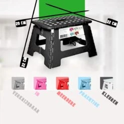 Splendole Opstapje Inklapbaar Caravanopstapje - Opvouwbaar - 100 Kg - Witte Krukje -Buiten Kamperen 1200x1200 875