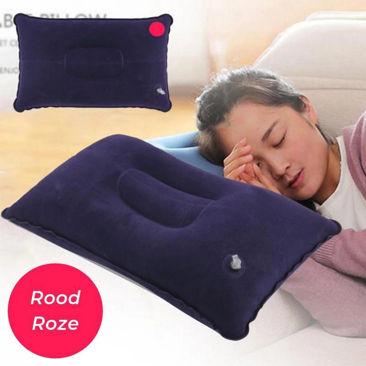 Reiskussen - Opblaasbaar Kampeer Kussen – Hippyfy – Strand Kussen - Zachte Lounge Kussen - Festival Kussen – Picknick Kussen - Vliegtuig Kussen – Hoofdkussentje - Kamperen – Op Reis – Opblaasbare Kussentje – Donker Roze 3 Reiskussen - Opblaasbaar Kampeer Kussen – Hippyfy – Strand Kussen - Zachte Lounge Kussen - Festival Kussen – Picknick Kussen - Vliegtuig Kussen – Hoofdkussentje - Kamperen – Op Reis – Opblaasbare Kussentje – Donker Roze - Afbeelding 2