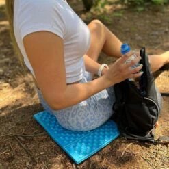 Springos Zitmat | Opvouwbaar Zitmatje | Zitkussen | 28 X 40 X 1 Cm | Blauw -Buiten Kamperen 1200x1200 889