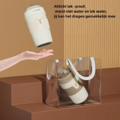 Floraweg Cup - Drinkbeker To GO- Lekvrij Dubbelwandig ,RVS 316, Thermosbeker Koffiebeker- Koffie En Thee - 400ml Zwart -Buiten Kamperen 1200x1200 914