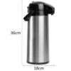 Basic Thermoskan Met Pomp - 1,8 Liter - RVS - Vaatwasserbestendig -Buiten Kamperen 1200x1200 918