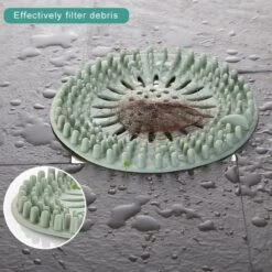 WiseGoods - Haarstopper - Haarvanger - Douche Zeef - Douche Filter - Haarfilter - Douche Afvoer - Siliconen - Blauw -Buiten Kamperen 1200x1200 925