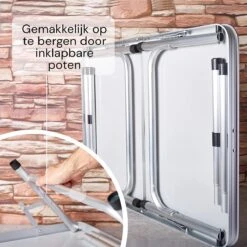 Liivo Aluminium Inklapbare Tafel - Campeertafel 75x55x60cm -Buiten Kamperen 1200x1200 93