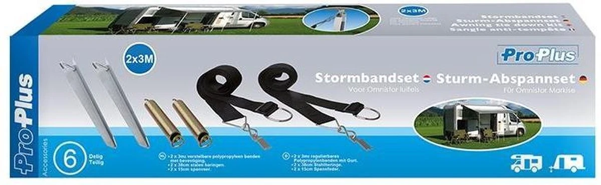 Proplus Stormbandenset Voor Thule Omnistor Luifels 10 Proplus Stormbandenset Voor Thule Omnistor Luifels - Afbeelding 8