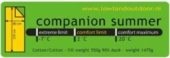 Lowland Outdoor Companion Summer Slaapzak - Dekenmodel Slaapzak - 210 X 80 Cm - Groen 25 Lowland Outdoor Companion Summer Slaapzak - Dekenmodel Slaapzak - 210 X 80 Cm - Groen -Buiten Kamperen 1200x414