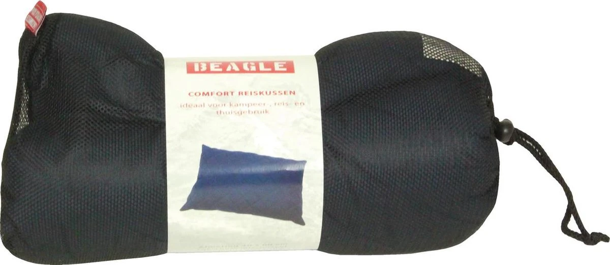 Polydaun Beagle Reiskussen 60x40 Cm Blauw 4 Polydaun Beagle Reiskussen 60x40 Cm Blauw - Afbeelding 2