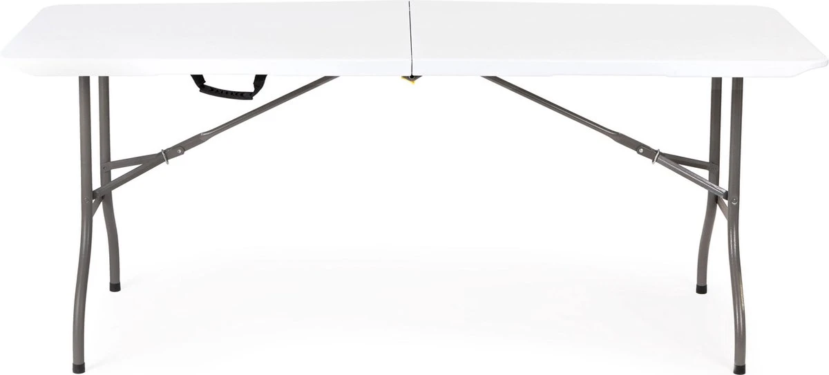 Inklapbare Tafel - Opklaptafel - 180x70x73,5 Cm - Wit 5 Inklapbare Tafel - Opklaptafel - 180x70x73,5 Cm - Wit - Afbeelding 3