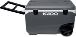 Igloo Latitude 90 Roller - Grote Koelbox Op Wielen - 85 Liter - Grijs -Buiten Kamperen 1200x595