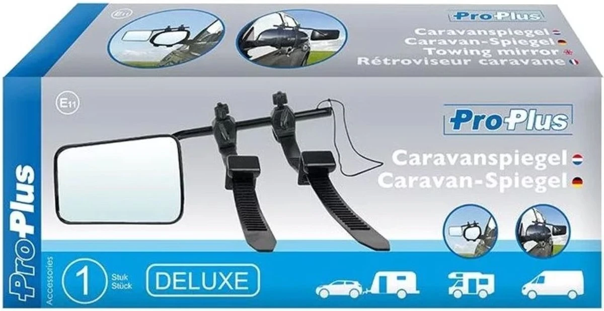 PROPLUS Pro Plus Caravanspiegel - Deluxe - Universeel Voor Links En Rechts - Zwart 7 PROPLUS Pro Plus Caravanspiegel - Deluxe - Universeel Voor Links En Rechts - Zwart - Afbeelding 5